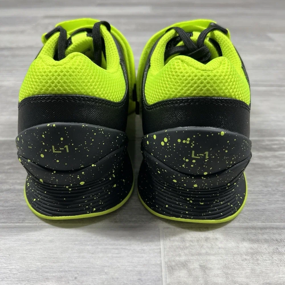 TYR L-1 Lifter Limited Edition Lifting Shoes, Black Attack Yellow, M 10 / W 11.5